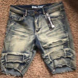 Men’s Rebel Minds jean shorts